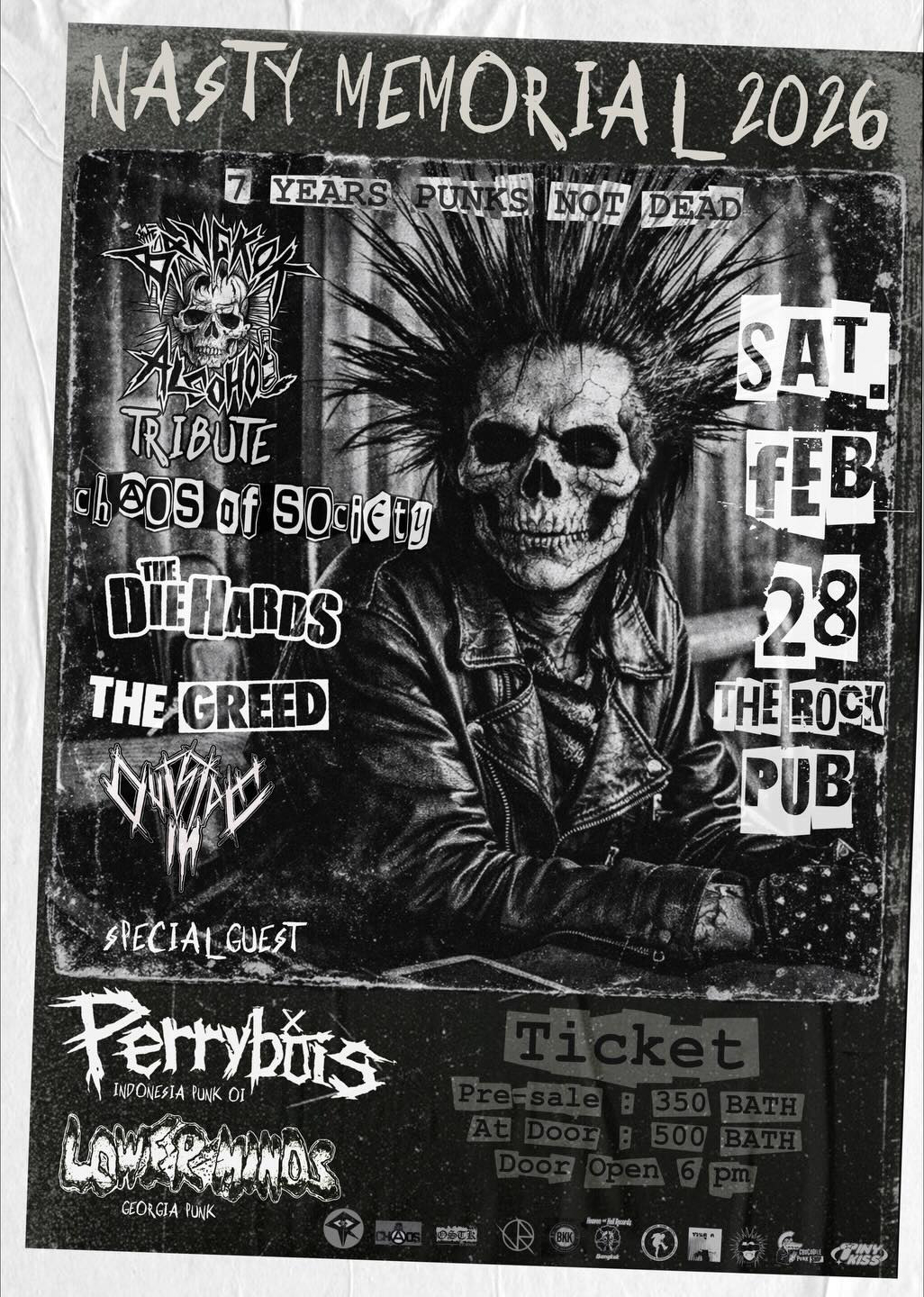 PUNK ROCK RISING presents NASTY MEMORIAL 2026 7th years Punk Not dead !! 